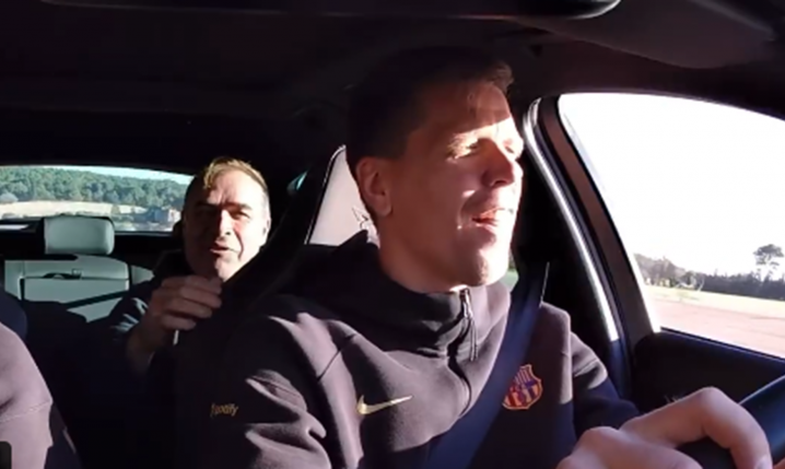 Tak Wojciech Szczęsny TESTUJE Cuprę w Barcelonie xD [VIDEO]